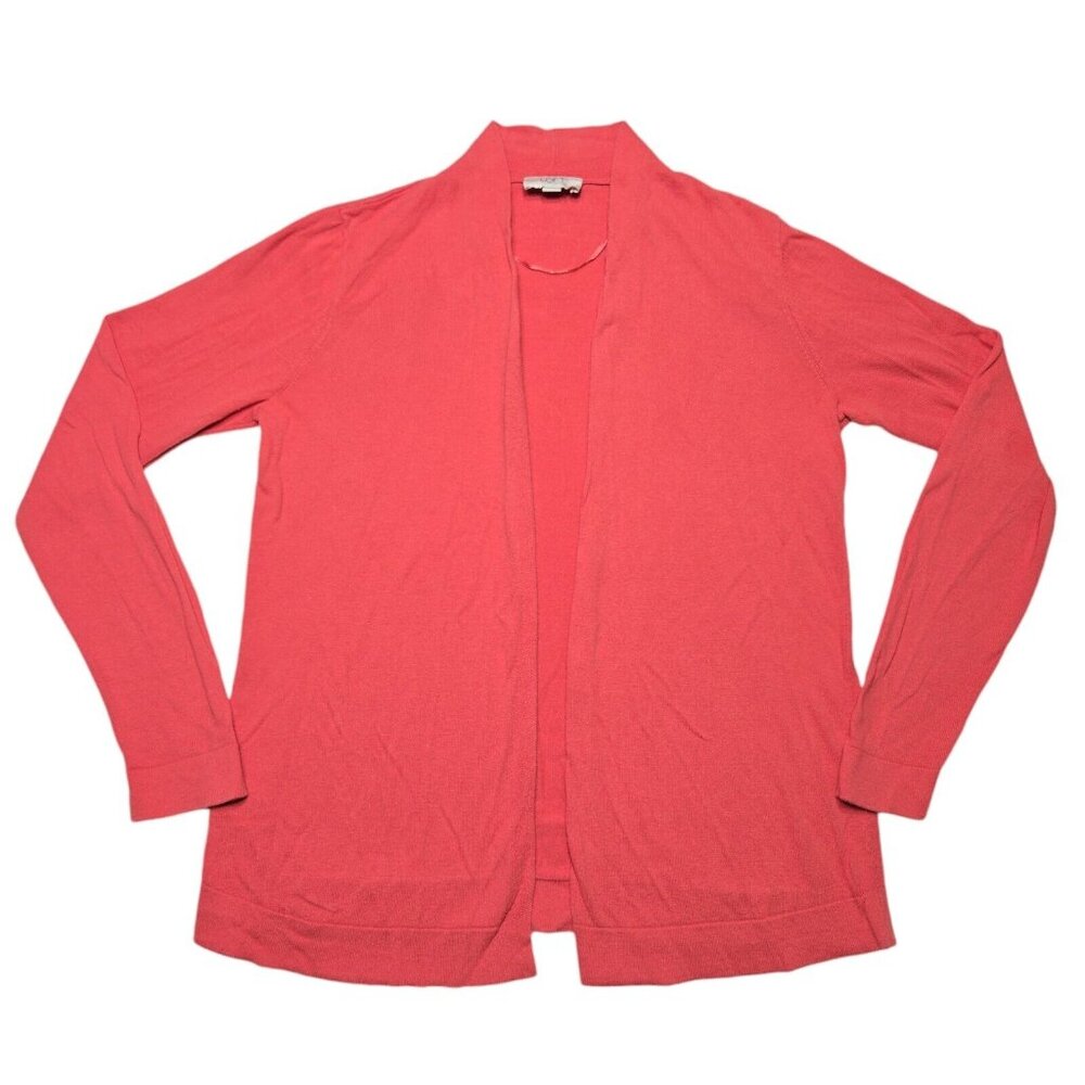 Loft Sweater Womens Small Pink Open Cardigan Long Sleeve Lightweight 37 in Chest